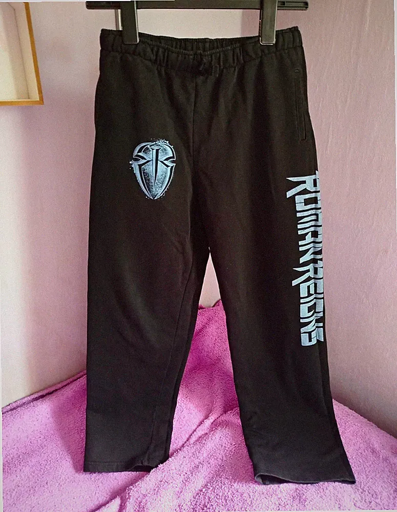 Roman Reigns OTC WWE Authentic Wear Jogginghose L schwarz blau herren damen hose