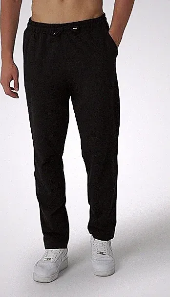 ROSS CAMP Herren Jogginghose Schwarz | Baumwolle Sporthose Sweatpants