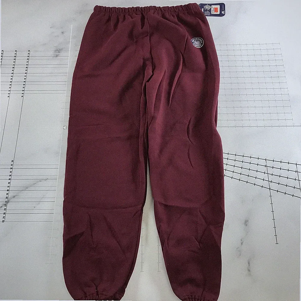 Russell Athletic Sweatpants Herren XL Rot Fleece Dri-Power Elastischer Bund