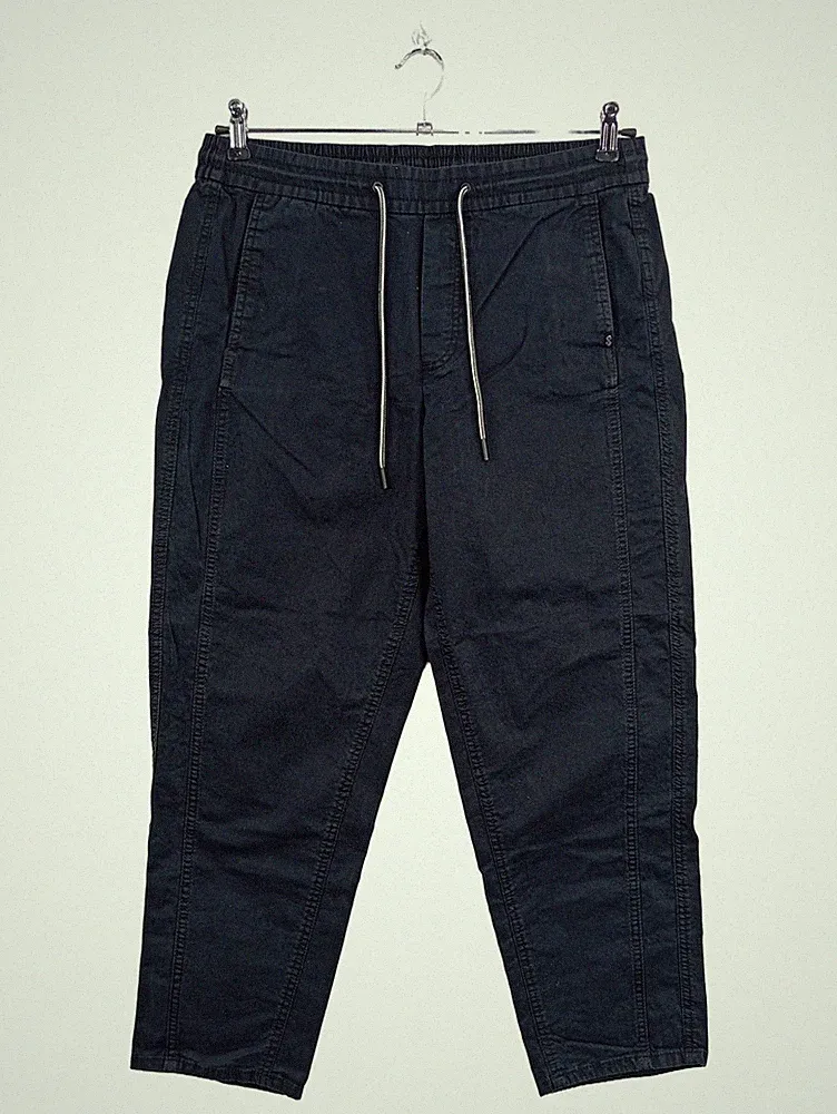 s.Oliver Herren Jogginghose Gr. 42/XL Blau Baumwolle Kordelzug