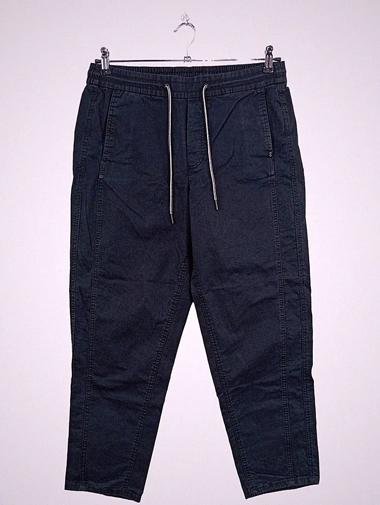 s.Oliver Herren Jogginghose Gr. 42/XL Blau Baumwolle Kordelzug