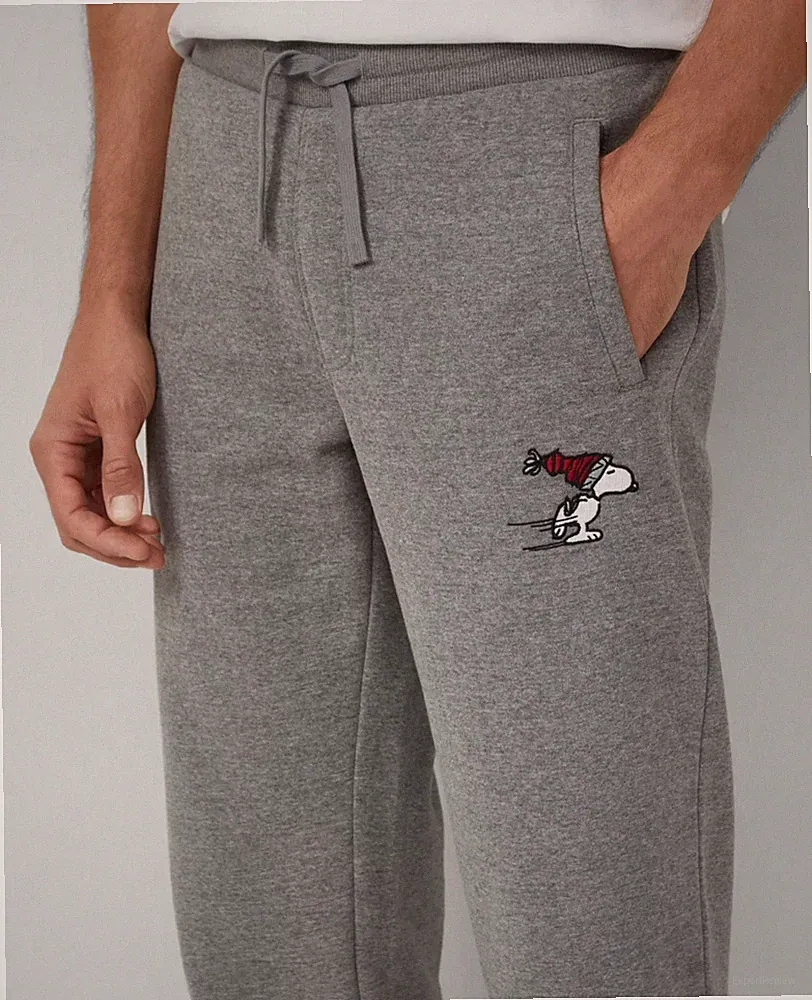 s.Oliver Herren Jogginghose Jogger grau mit Snoopy XXL Neu mit Etikett