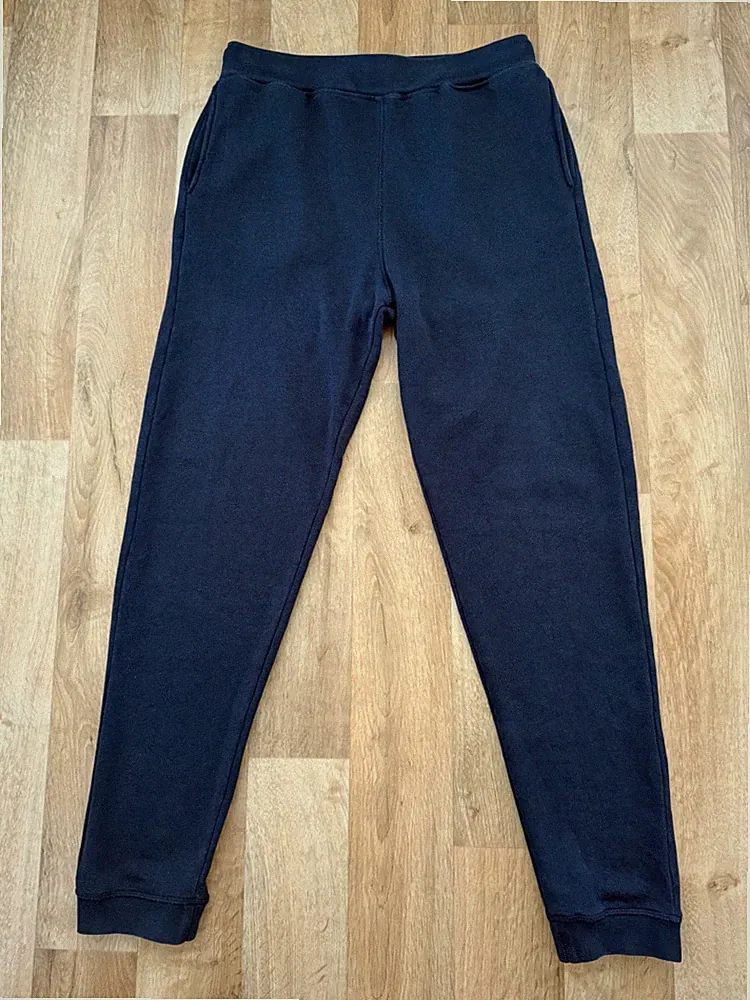 Schiesser Herren Jogginghose lang Dunkelblau M/50 Modell Vincent, Bio Baumwolle