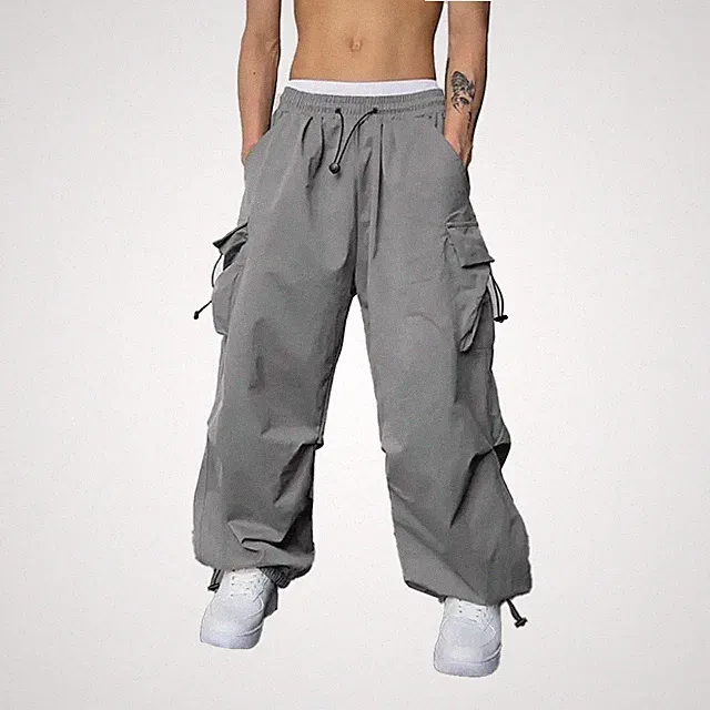 Schlanke und stilvolle Herren Jogginghose mit weitem Bein, die Vintage-Vibes kan