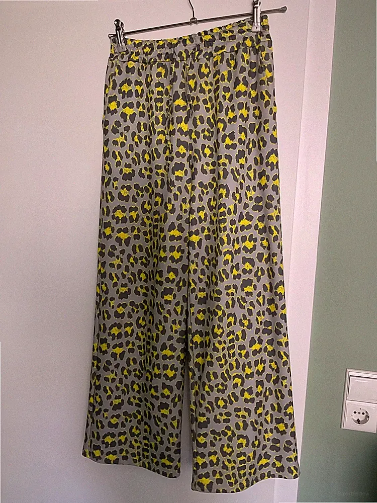 Schlupfhose Sommer Onesize Leo Neongelb-Grau (passt bis 44/46)