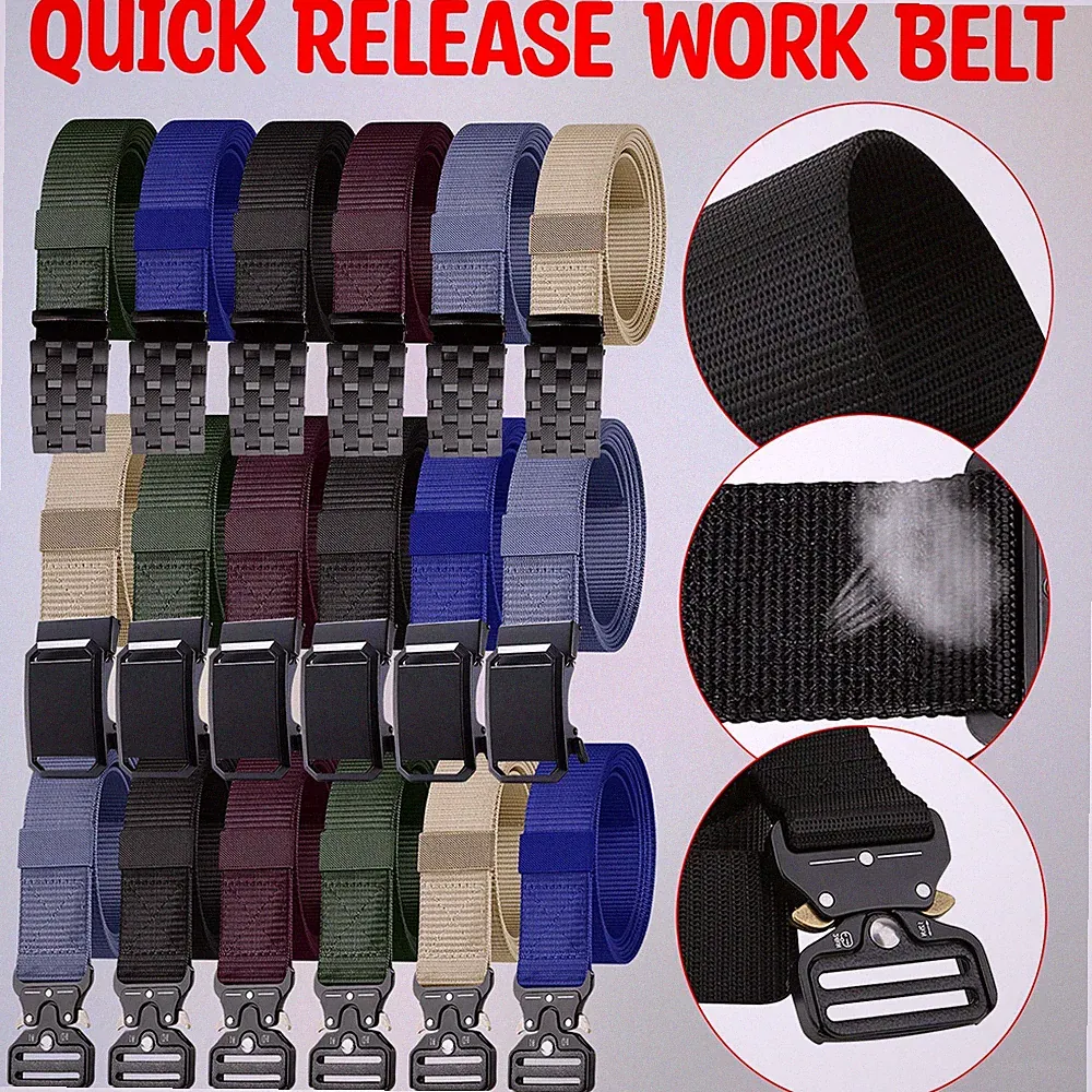 Schnellspanner Taktische Gürtel für Herren Schwer Military-Style Gurtband Taille