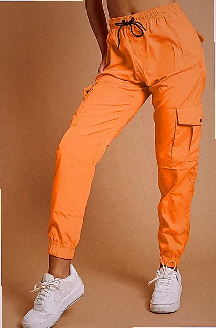 Schwarze Shell Cargo-Jogginghose für Damen Sport Fitness schmale Passform Freizeithose UK