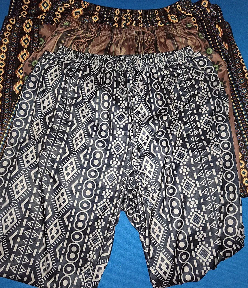 shein 3x Damen Jogginghosen M Normalgröße geometrisch gemustert elastisch