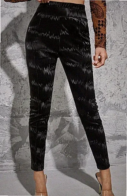SHEIN Damen Mädchen Leggins Freizeit Business Hose Gr. L 40/42 Schwarz