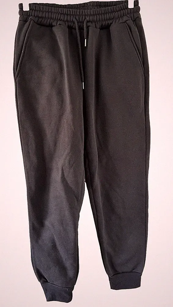 SHEIN Herren Jogginghose Schwarz Gr. S Polyester Zugband elastischer Bund