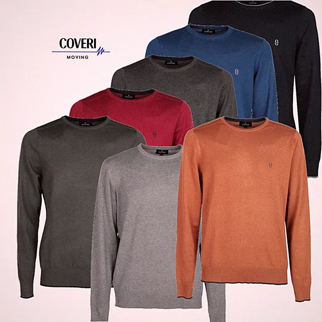 Shirt Pullover Pulli Herren Slim Fit Rundhals BEZÜGE Bunt M L XL XXL XXXL