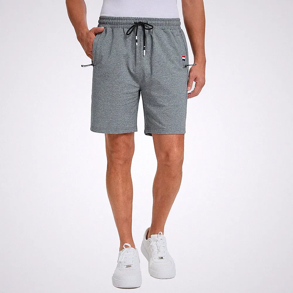 Shorts Herren Baumwolle Kurz Jogginghose Sporthose Sommerhose Sweathose Atmun...