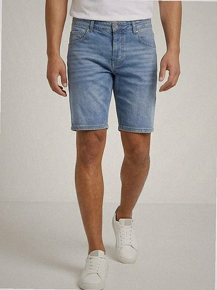 Shorts Herren Bermuda Jeansshorts Blau Rock Creek Jeans Short Stretch RC-2450