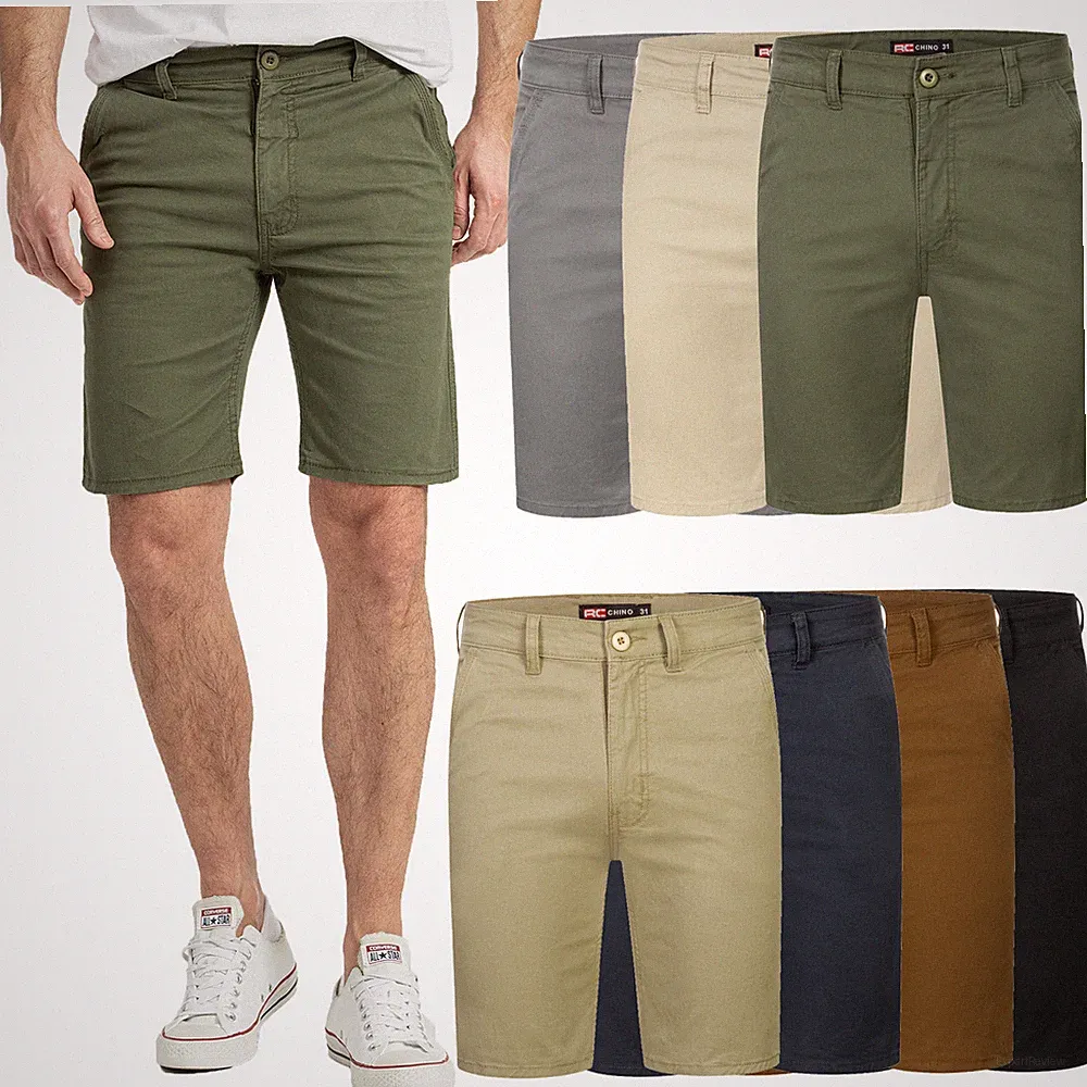 Shorts Herren Kurze Hose Chino Rock Creek Herren Chinoshorts Bermuda H-376 NEU