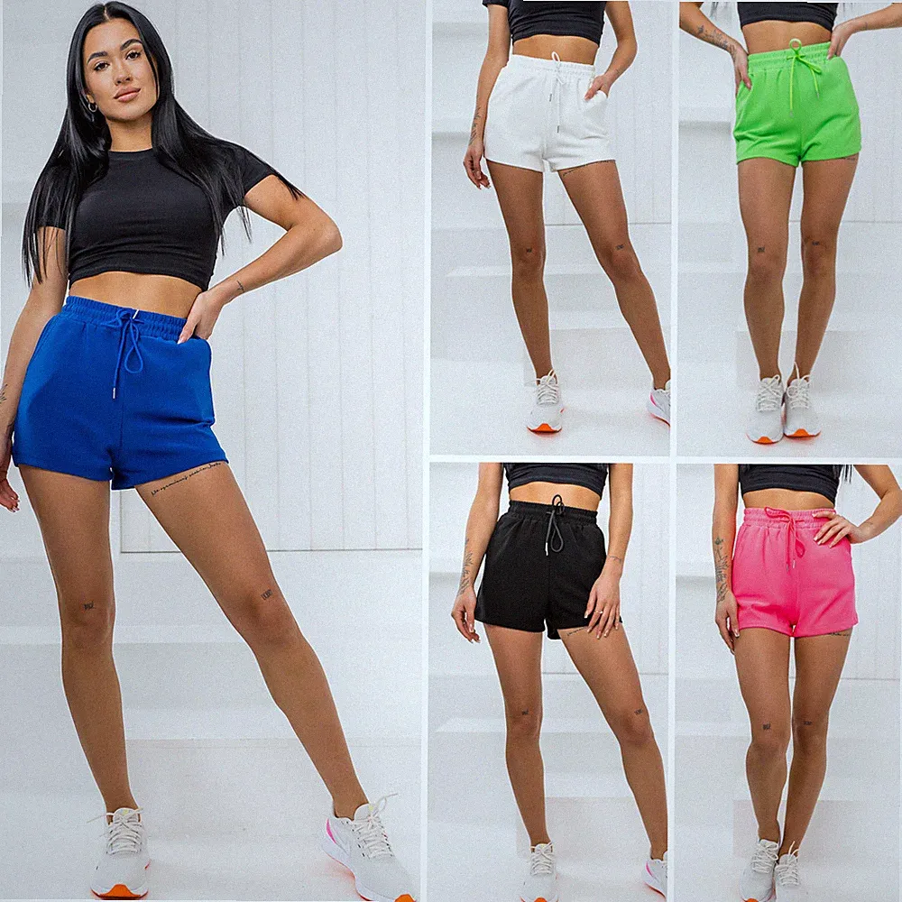 Shorts Kurzhose Sporthose Jogging Unifarben Basic Slim Fit Damen BOLF Kurze