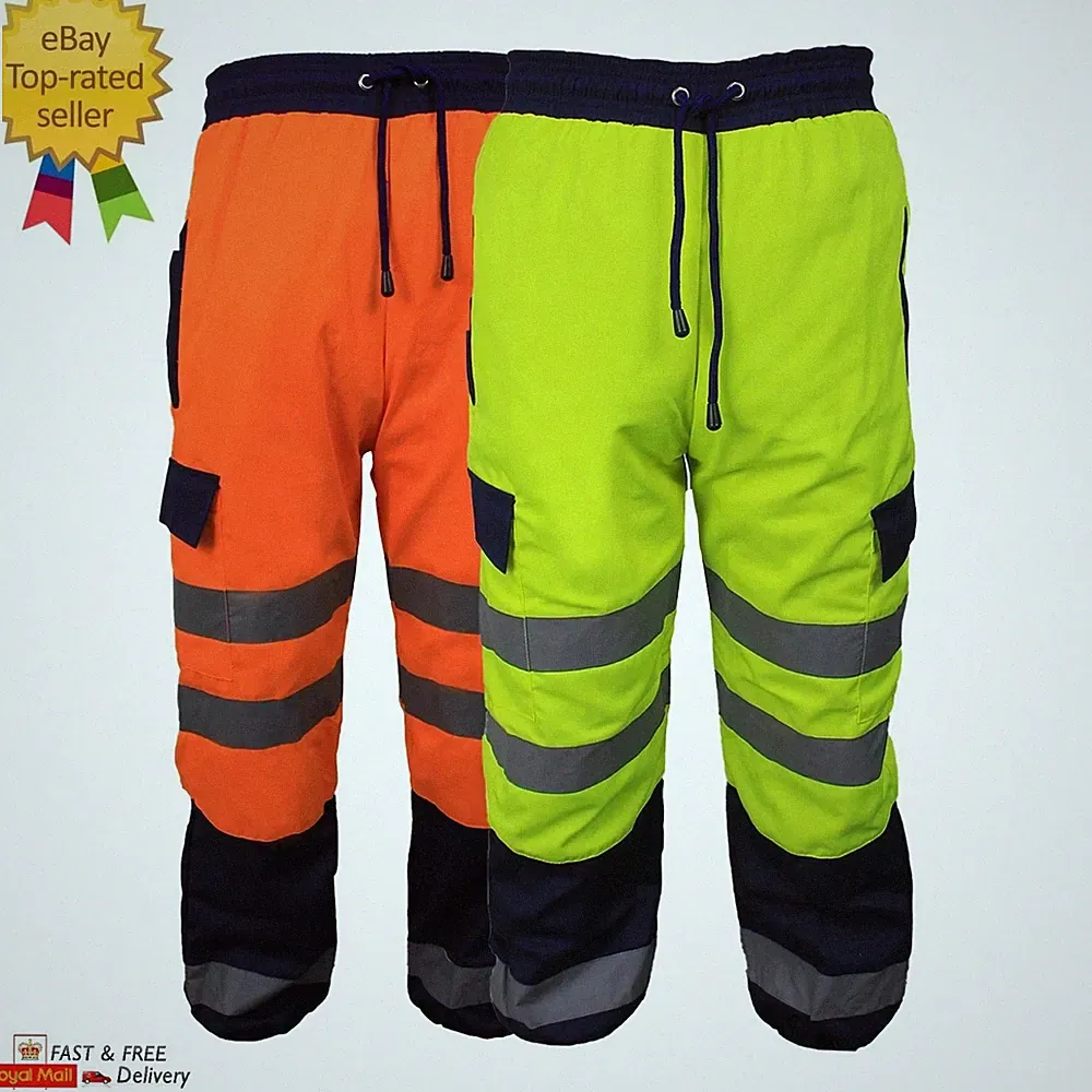 Sicherheits Arbeitshose Hose Hi Viz Vis Jogginghose Jogger