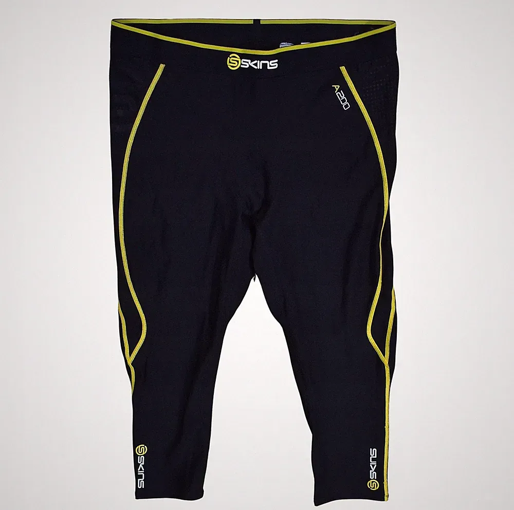SKINS Herren Kompressions-Leggings 3/4 XXL