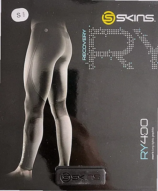 SKINS RY 400 tight , Männerleggings , schwarz Kompression Recovery Gr.S