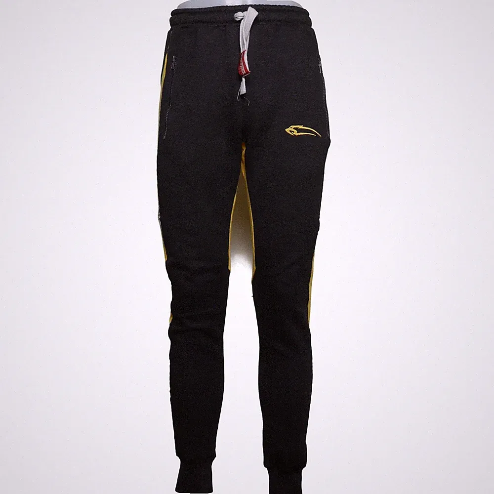 Smilodox, Jogginghose, Größe: M, Schwarz/Gelb, Herren #LxR
