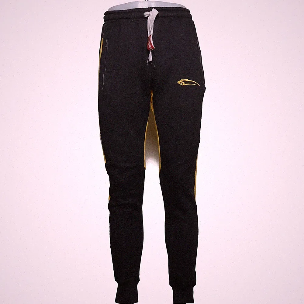Smilodox, Jogginghose, Größe: M, Schwarz/Gelb, Herren #LxR