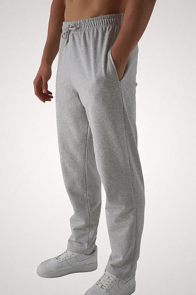 Smith & Solo Jogginghose Herren Jogger Männer Modern Baumwolle M Grau / Gerade