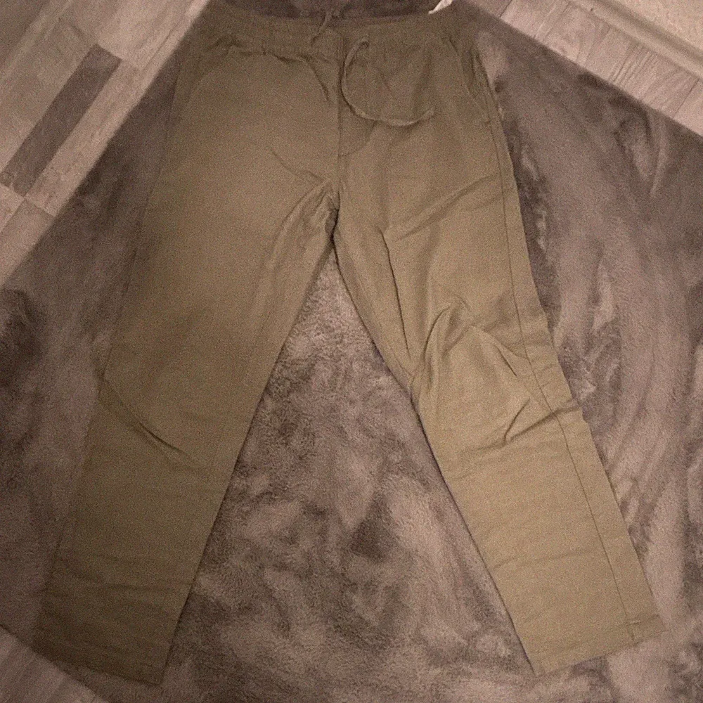SMOG Herren Jogginghose/Hose Beige Gr. M mit Kordelzug
