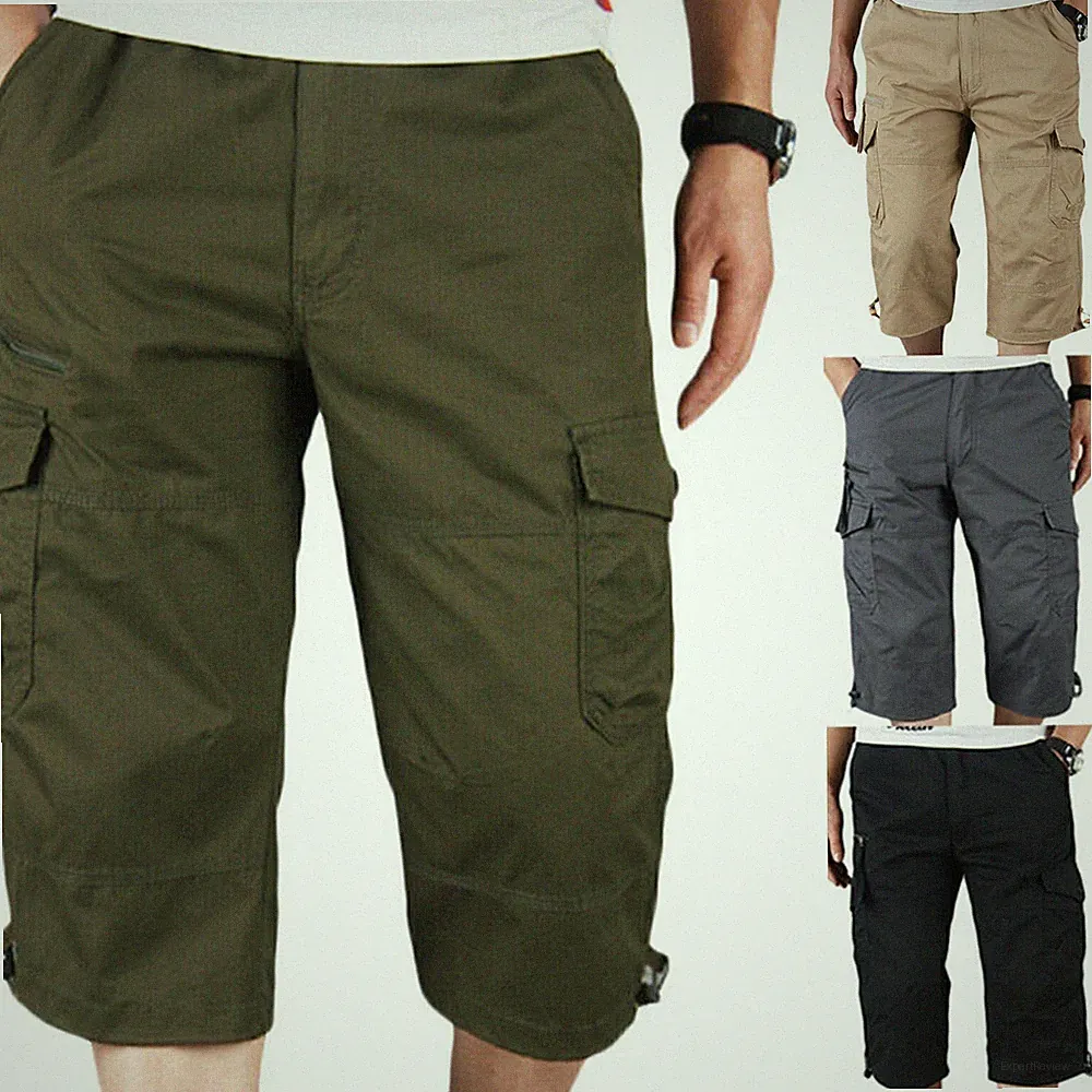 ⭐Sommer Herren Capri Shorts Combat Bermudas Cargohose Sports Trekking3/4Hosen ML