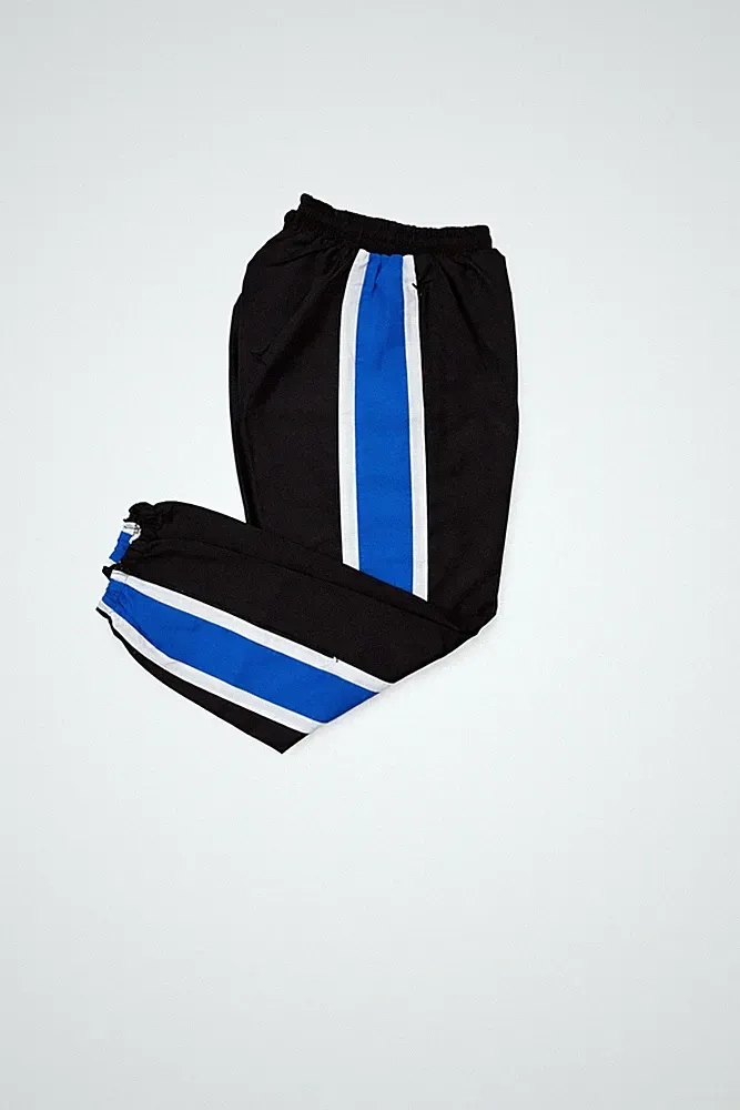 Sport-Hose Jogging-Hose Freizeithose Polyester Trainingshose Lang Streifen Gr.M