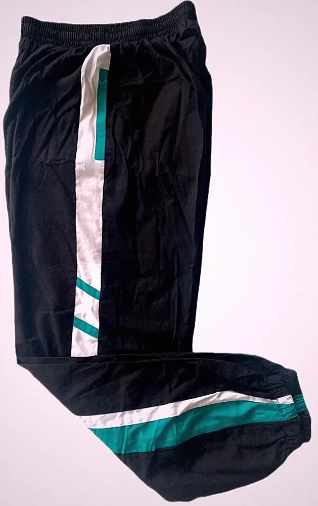 Sport- Jogging-Hose Freizeithose Polyester Trainingshose Lang Streifen Gr. XL