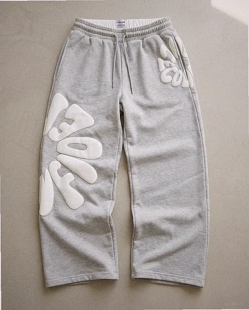 Sport Jogginganzug Herren Streetwear Vintage Old Money Y2K Grau Geschenk