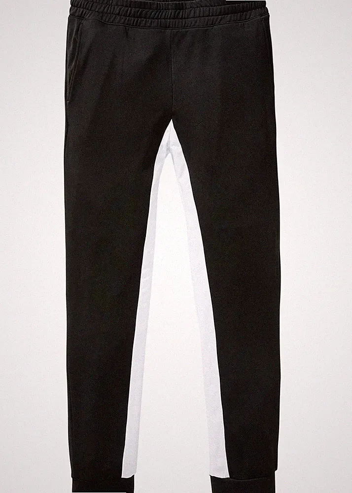 Sporthose Gr. 56/58 (XL) Schwarz-Weiss Herren Jogging-Hose Pants Neu