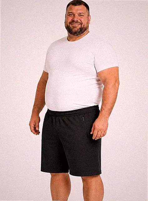 Sporthose Herren Jogging Shorts Kurze Hose Sweatshorts Plus Size 6593