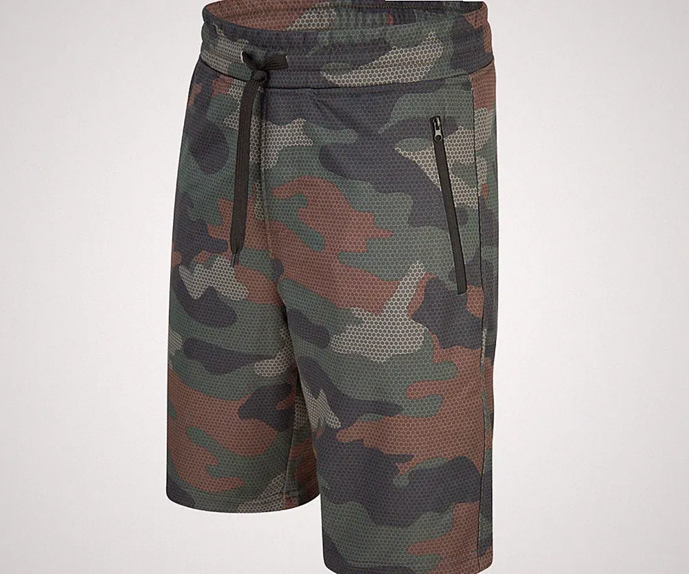 Sporthose Herren kurz Gym Short Camo Woodland CarbonTarn Sporthose Jogging