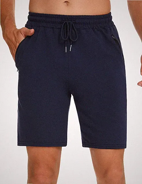 Sporthose Herren Kurz Hosen Sommer Kurze Jogginghose Leichte Freizeithose Bau...