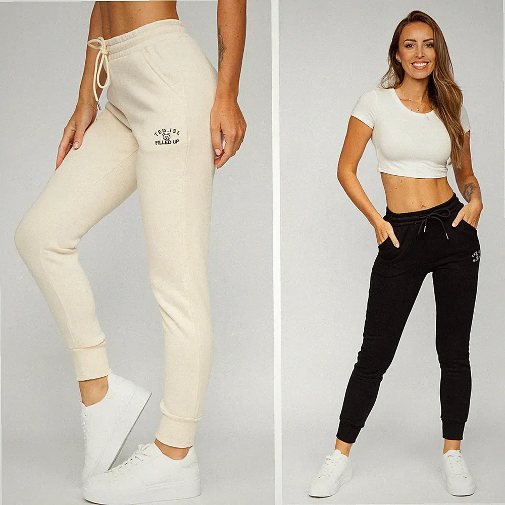 Sporthose Hose Laufhose Trainingshose Jogging Unifarben Sport Damen BOLF Print