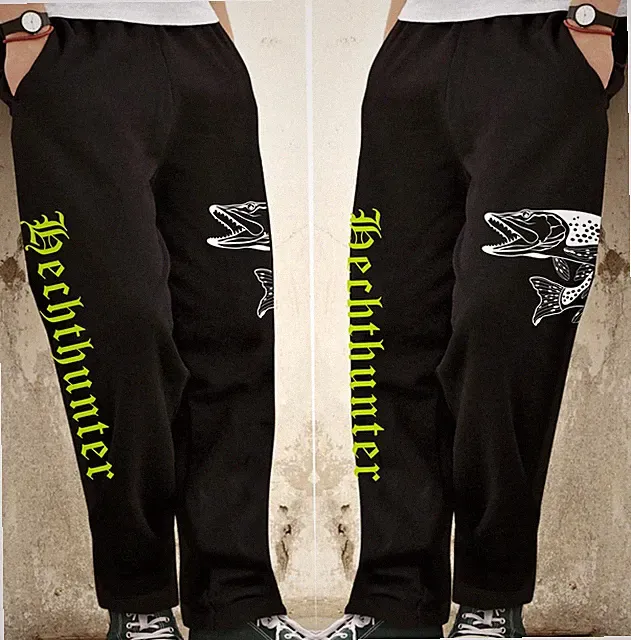 Sporthose Jogginghose Hechtangeln Hecht Angeln Köder Anglerhose Hechtangler Pike