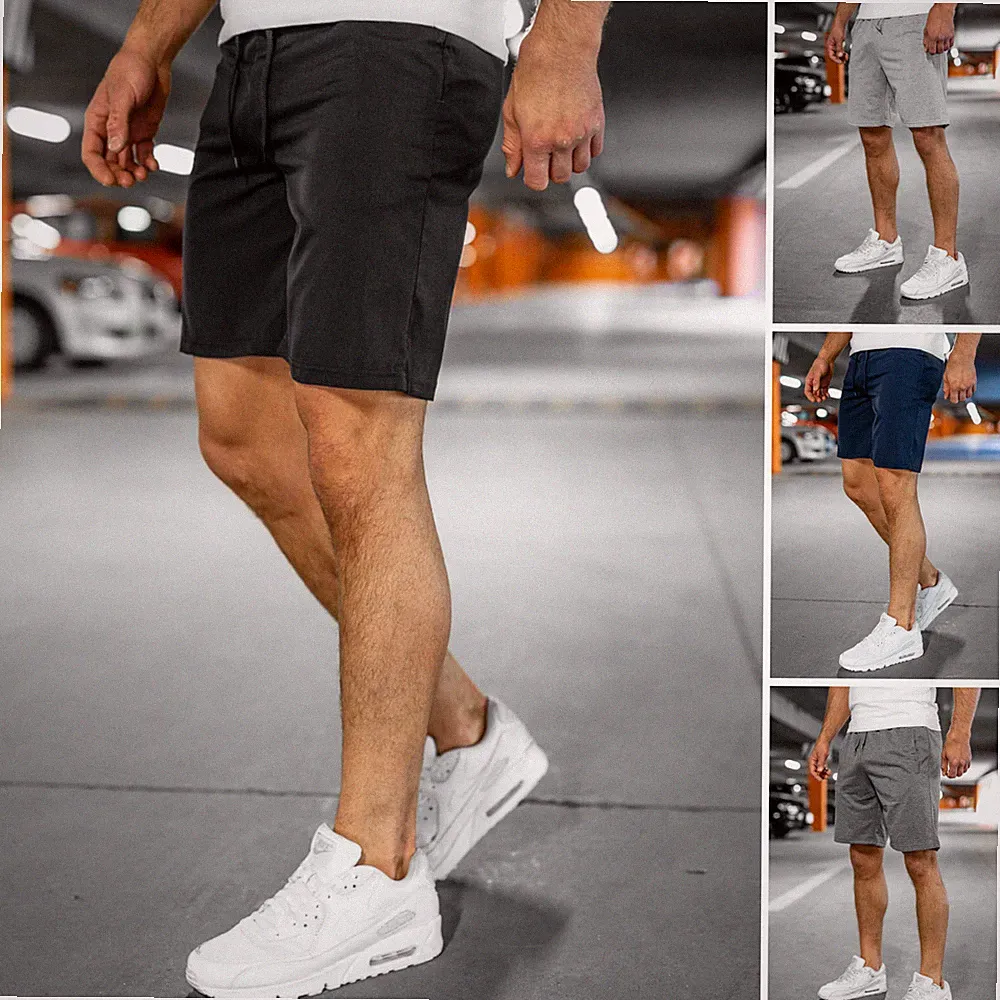 Sporthose Kurze Kurzhose Shorts Jogging Bermudas Fitness Herren Mix BOLF Basic