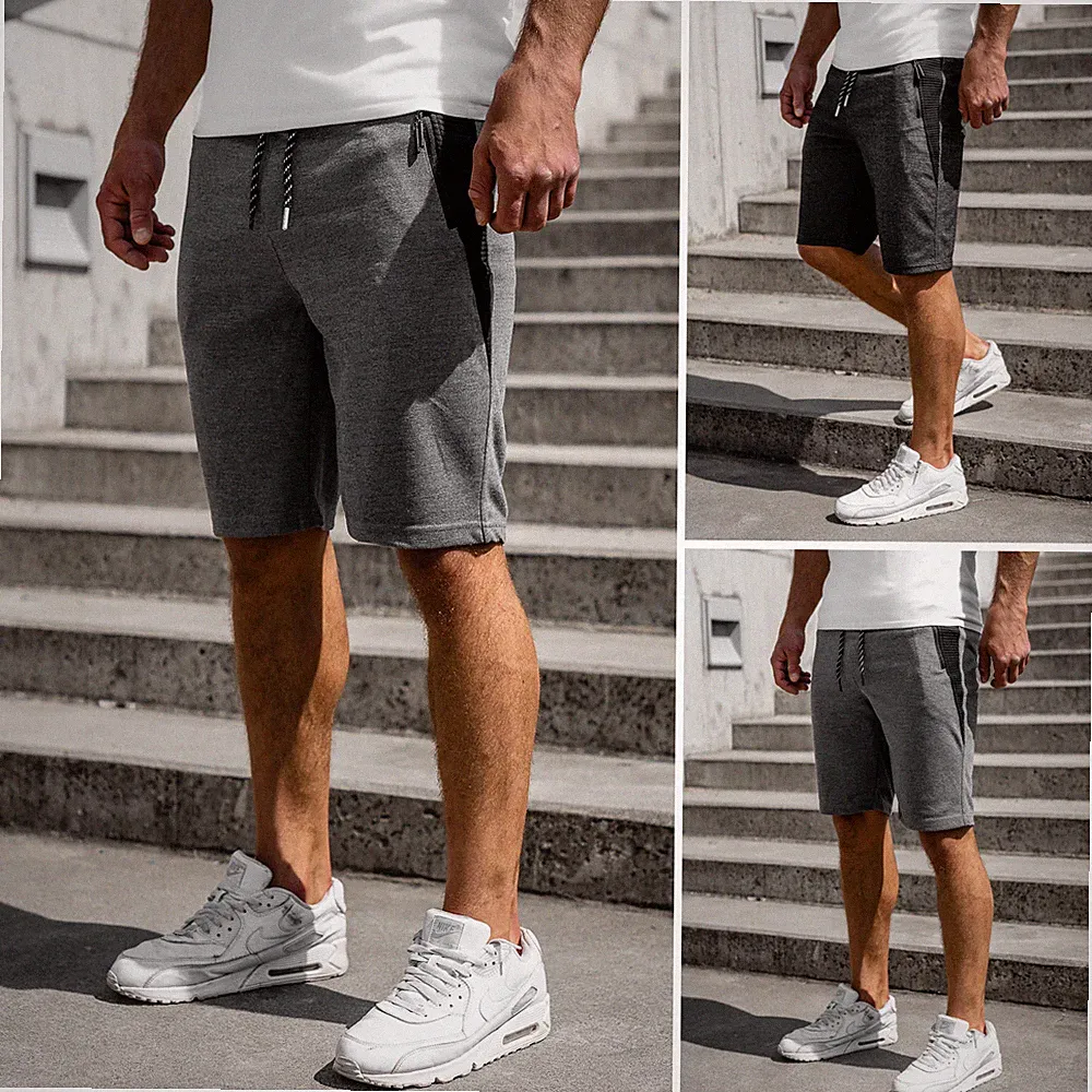 Sporthose Shorts Bermudas Kurzhose Sport Jogging Fitness Kurze Herren BOLF Motiv