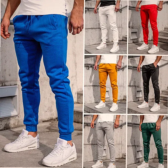 Sporthose Trainingshose Jogger Classic Basic Fitness Sport Herren BOLF Unifarben