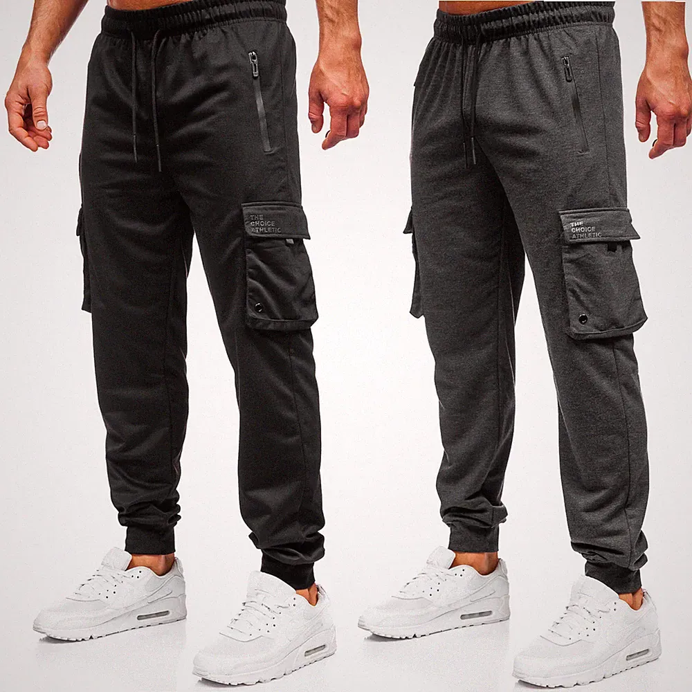 Sporthose Trainingshose Laufhose Hose Jogger Motiv Unifarben Herren BOLF Cargo