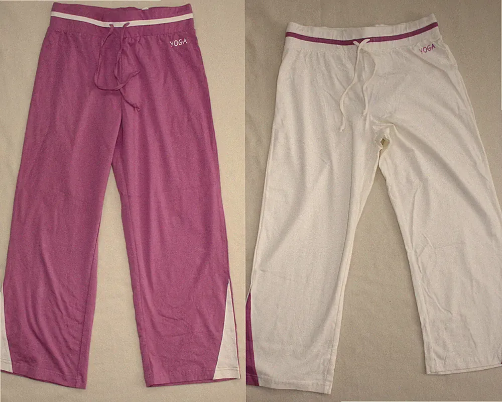 Sporthose Yoga Hose Trainingshose Sport Jogging Wellnesshose creme lila