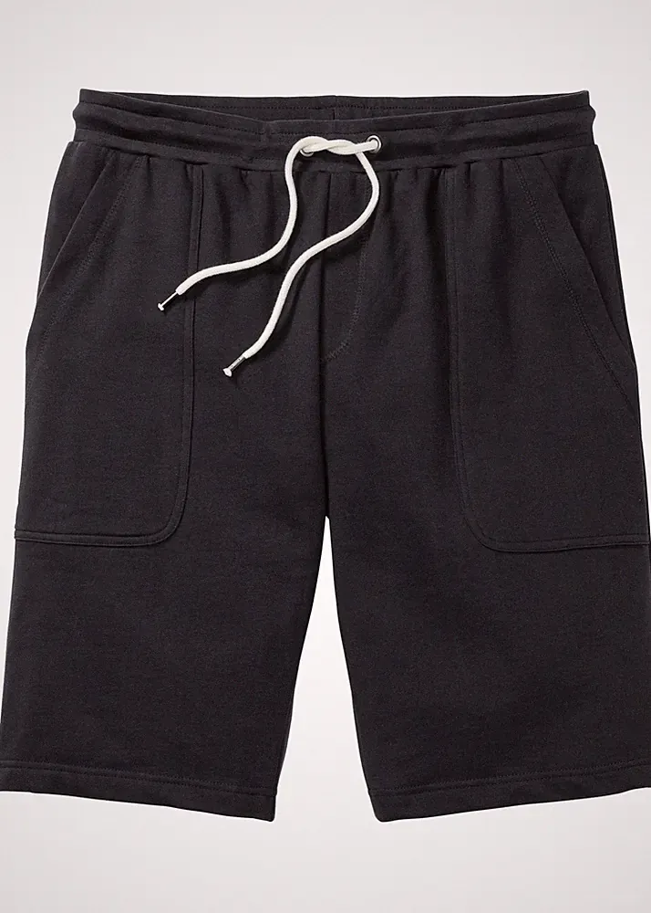 Sportliche Jogging-Bermuda Gr. 48/50 M Schwarz Herren-Shorts Kurz-Hose Neu*