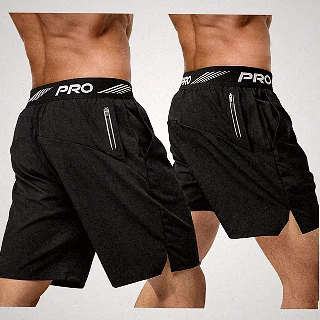 Sportshorts Herren 2er Pack Laufshorts Jogginghose Shorts elastisch