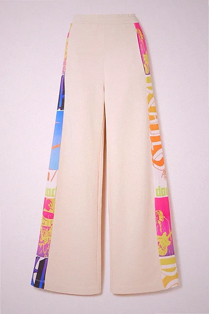 Stella McCartney Jogginghose Beatles Muster Gr. XS-S Creme