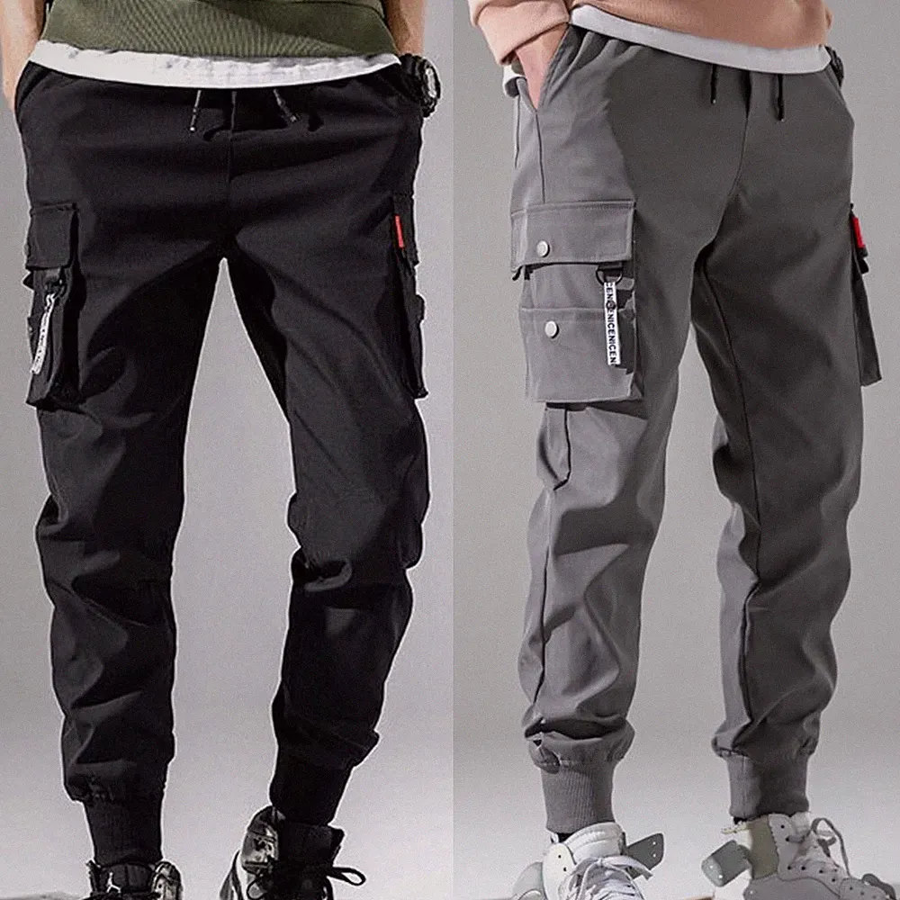 Stilvoll Hose Jogginghose Hip Hop Mit Multi -Taschen Modisch Eng Passend
