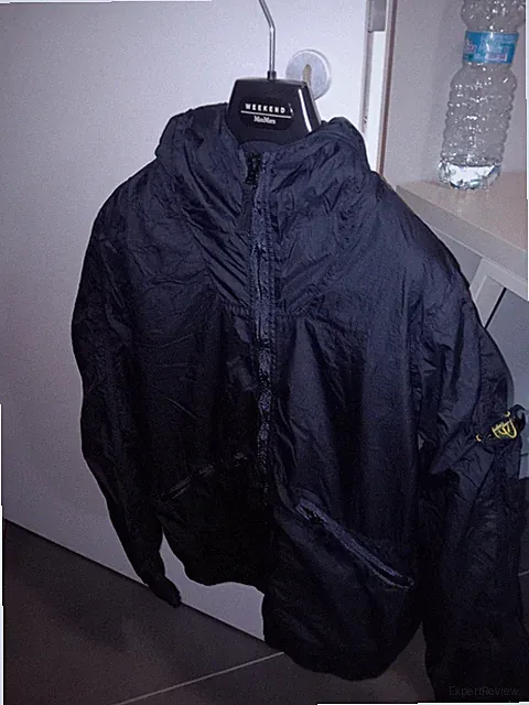 Stone Island Junior Windjacke blau mit Kapuze Reißverschluss winddicht Gr. S