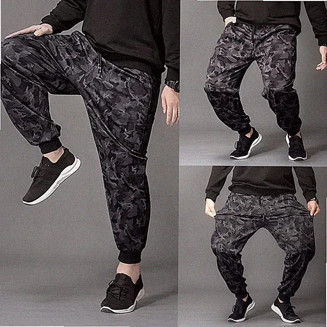 Streetwear Männerhosen Fitnessstudio Haremshose Hip Hop Hose Jogger Jogginghose