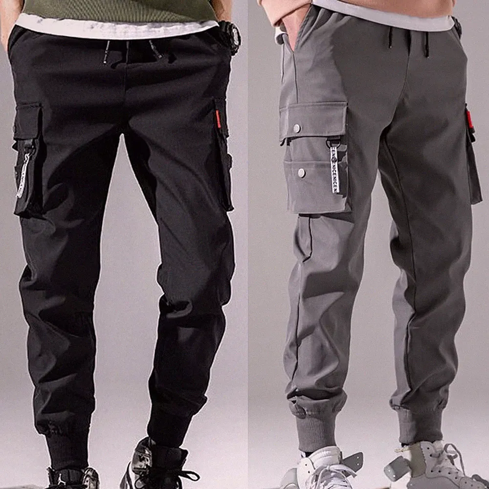 Stylische Jogginghose Hose für Herren mit solider Cargohose und mehreren Tasche
