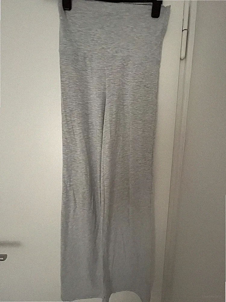 Subdued Damen Jogginghose XS Grau Stoff gerades Bein ohne Muster