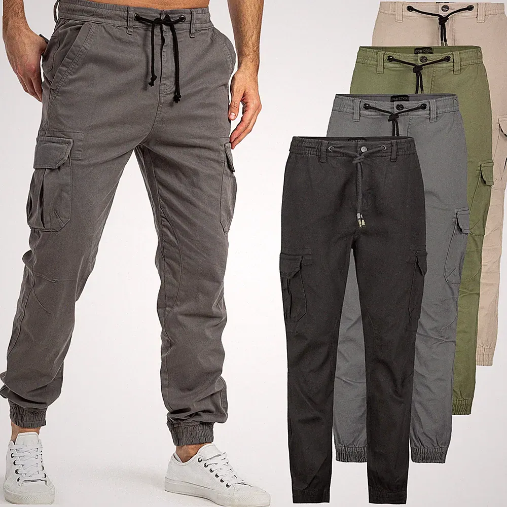 Sublevel Herren Cargo Hose Cargohose Jeans Sweatpant Chino Jogginghose Freizeit
